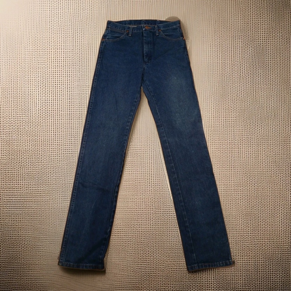 Wrangler 13MWZ Jeans Mens 31x38 Blue Cowboy Cut Original Fit Western Denim Work